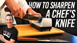 HOW TO SHARPEN A CHEFS KNIFE  Chefs Choice Model 15 Trizor Review  DADS THAT COOK [upl. by Mavra]