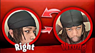 How To Tie a Durag The Right Way [upl. by Ahsihat]