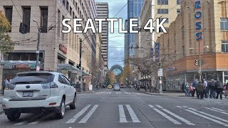 Driving Downtown  Seattle 4K  USA [upl. by Lorn]