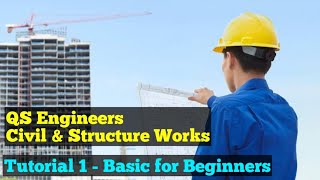 Quantity Surveying Class 1  QS Engineer Basic Points [upl. by Eisle]