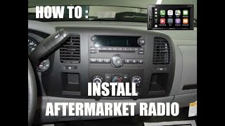 0713 CHEVY GMC AFTERMARKET RADIO INSTALL [upl. by Audri547]