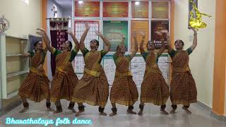 Tamil Nadu folk Dance  SriBharathalaya  Group Performance  folk Dance  Kanchipuram [upl. by Inajar]