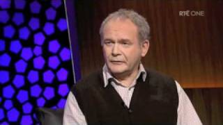 Martin McGuinness on the Late Late Show GOOD QUALITY Part 1 [upl. by Moonier]