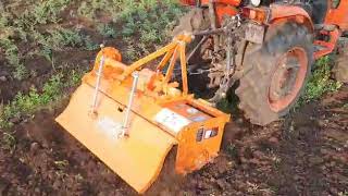 Kubota B2741 With 4 ft Rotavator [upl. by Aibar]