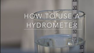 How to use a Hydrometer [upl. by Muriah715]