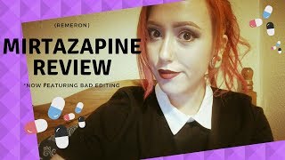 MIRTAZAPINE REVIEW Remeron [upl. by Nylicaj991]