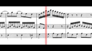 BWV 1031  Flute Sonata in EFlat Major Scrolling [upl. by Haland780]