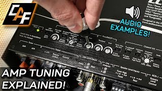 Amplifier Tuning Settings How To  Gain Crossovers Bass Boost [upl. by Nirahs]