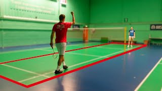 9 Fun Badminton Games On Half A Court [upl. by Sirdi]