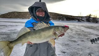 Mobridge Annual Ice Fishing Tournament Ice Fishing Lake Oahe [upl. by Anthe928]