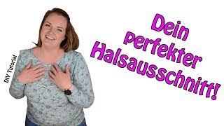 Halsausschnitt verkleinern  Nähen für Anfänger  DIY Tutorial [upl. by Aniala]