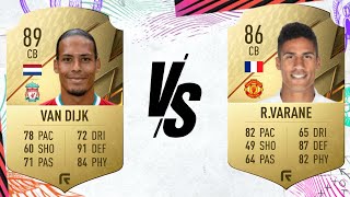 FIFA 22 VAN DIJK 89 VS VARANE 86 PLAYER REVIEW  WHO TO BUY  FIFA22 ULTIMATE TEAM [upl. by Airehs]