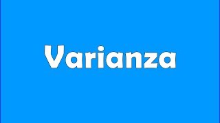 Cómo calcular la VARIANZA de una MUESTRA  Estadística con EXCEL [upl. by Yasmine853]