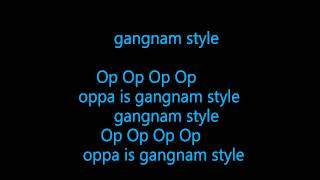 PSY  gangnam style Lyrics English [upl. by Akinirt]