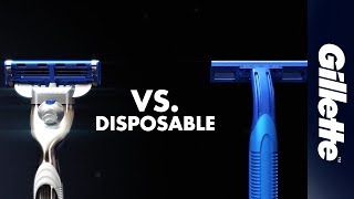 Gillette MACH3 vs A Disposable Razor  Gillette UK [upl. by Gnehs404]