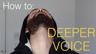 How to make your voice DEEPER  4 Steps [upl. by Fadden]