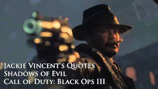 Jackie Vincents quotes  sound files Black Ops III Zombies quotShadows of Evilquot [upl. by Nwahsem]