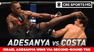 Israel Adesanya vs Paulo Costa Adesanya retains title with TKO win  UFC 253 Recap CBS Sports HQ [upl. by Amadis]