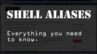 Linux Shell Aliases What You Need to Know [upl. by Shurlocke36]