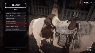 Red Dead Redemption 2 All Trapper Saddles Showcase [upl. by Gloriana318]