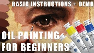 Oil Painting for Beginners  Basic Techniques  Step by Step Demonstration [upl. by Elazaro759]