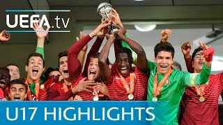 UEFA Under17 final highlights Portugal v Spain [upl. by Aznerol]