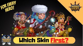 Which Order to Level Skins  Hero Wars [upl. by Demaggio366]