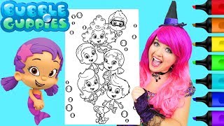 Coloring Bubble Guppies All Characters Coloring Page Prismacolor Markers  KiMMi THE CLOWN [upl. by Renruojos654]