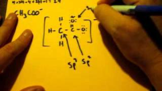 Lewis Dot Structure of CH3COO acetate ion [upl. by Shena987]