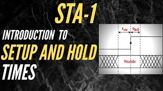 INTRODUCTION TO SETUP AND HOLD TIMES  STA1  Static Timing Analysis [upl. by Aerdnat442]