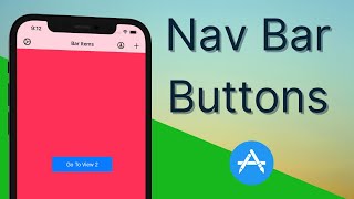 Swift Navigation Bar Buttons 2023 Xcode 12 Swift 5  iOS Development for Beginners [upl. by Samal943]