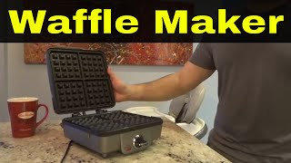 How To Use A Waffle MakerTutorial For Making Waffles [upl. by Noteloc]