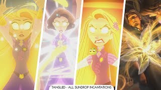 ALL SUNDROP INCANTATIONS  Tangled  Tangled The SeriesRapunzels Tangled Adventure [upl. by Daron361]