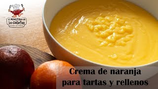 Cómo hacer crema de naranja para tartas y rellenos [upl. by Adlesirk]