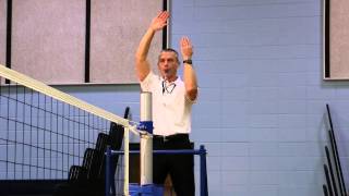 20142015 NFHS Volleyball Signals for Referee R1 produced by ZONI [upl. by Stralka]