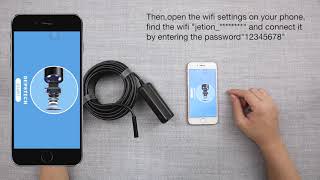 DEPSTECH WiFi Endoscope Operation Steps [upl. by Setarcos]