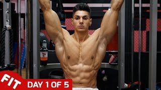 ANDREI DEIU TRAINS BACK amp ABS  DAY 1 of 5 [upl. by Johst409]