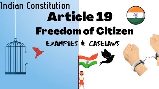 Article 19  Fundamental Rights  Freedom of Citizens  Indian Constitution  Examples amp Caselaw [upl. by Bremser]