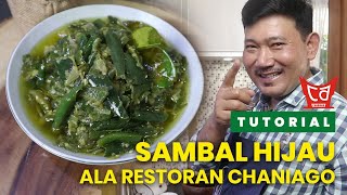 Resep Sambalado Hijau Khas Padang  UDA AWAL [upl. by Walrath]