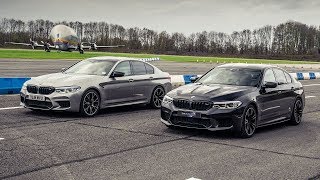 BMW M5 Competition vs BMW M5 by DMS  Drag Races  Top Gear [upl. by Bajaj725]