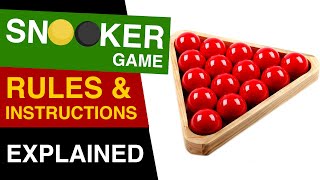 Snooker Rules EXPLAINED  How to Play Snooker  Rules of Snooker [upl. by Hairym682]