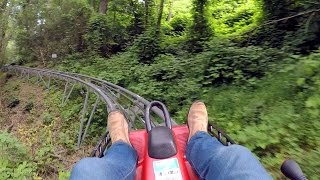 Gatlinburg Mountain Coaster onride HD POV 60fps Moonshine Mountain Coaster [upl. by Ylrrad456]